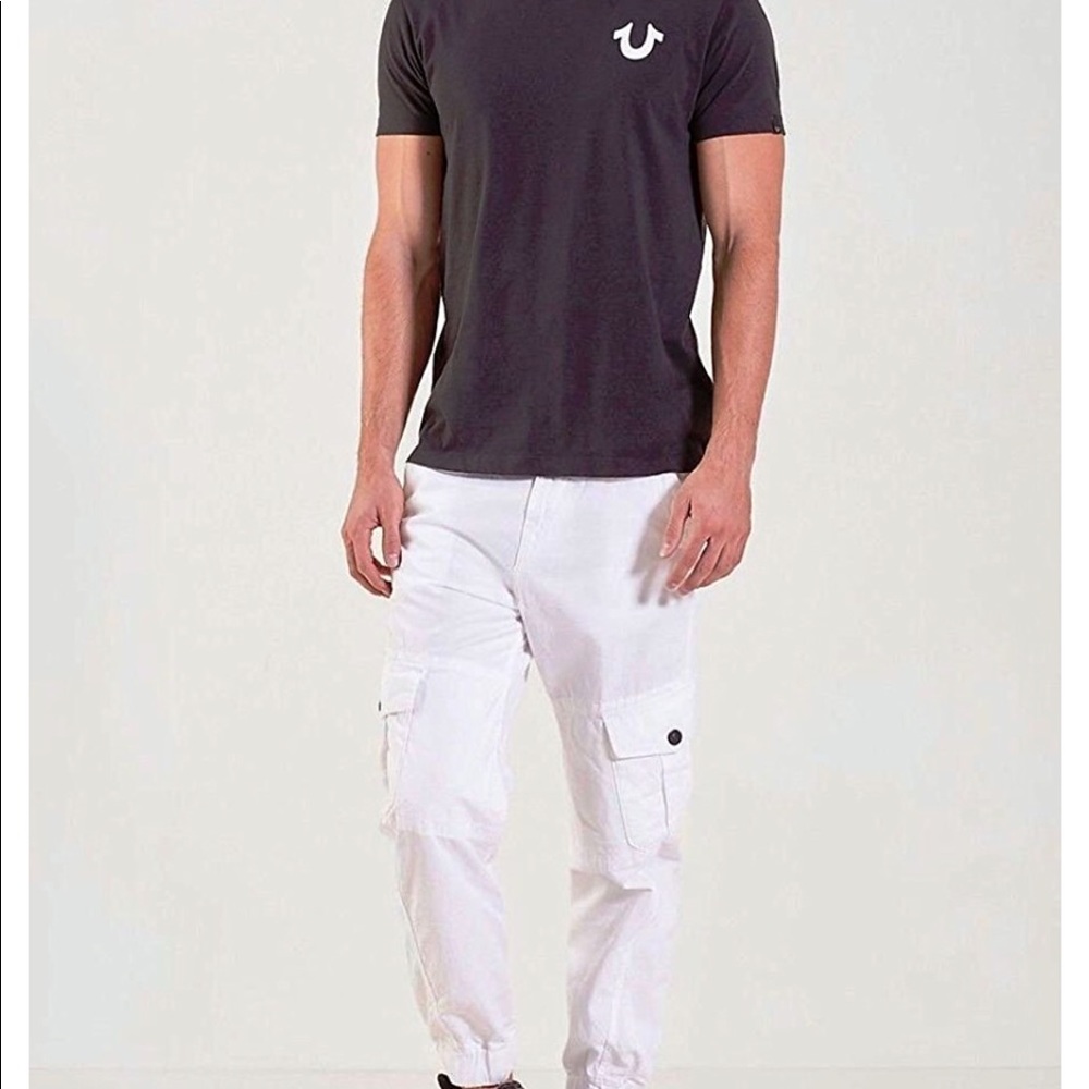 True Religion cargo pants (white)